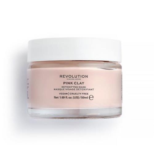 Revolution Skincare Mascarilla facial desintoxicante de arcilla rosa