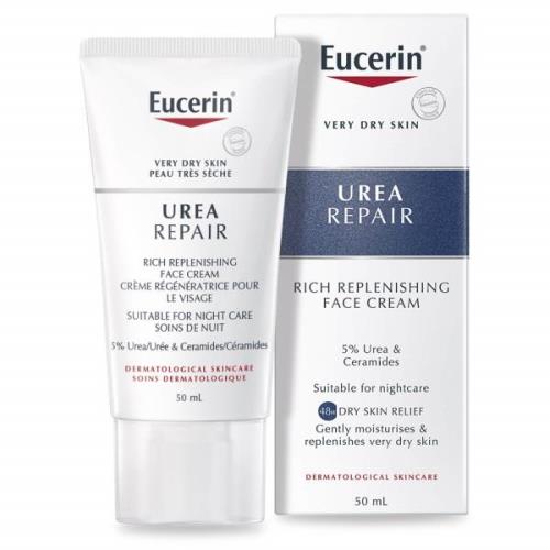 Eucerin UreaRepair Rich Replenishing Face Cream with 5% Urea 50ml