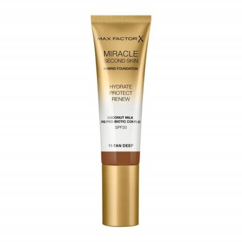 Max Factor Miracle Touch Second Skin 30ml (Various Shades) - Tan/Deep