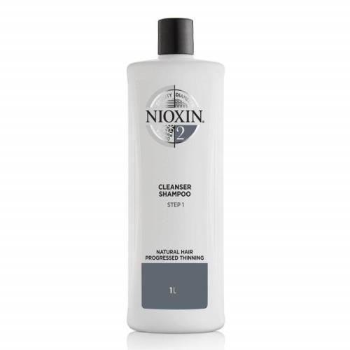 NIOXIN Champú Limpiador Sistema 2 para Cabello Natural con Adelgazamie...