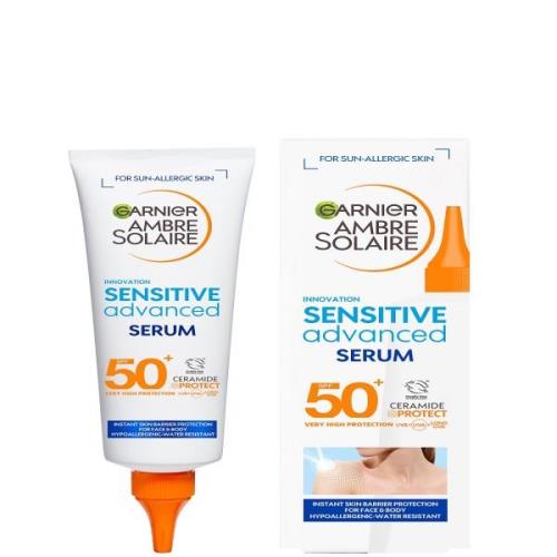 Sérum facial y corporal Ambre Solaire FPS 50+ Sensitive Advanced de Ga...