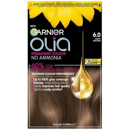 Garnier Olia Permanent Hair Dye (Various Shades) - 6.0 Light Brown