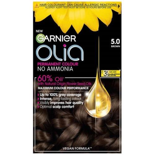 Garnier Olia Permanent Hair Dye (Various Shades) - 5.0 Brown
