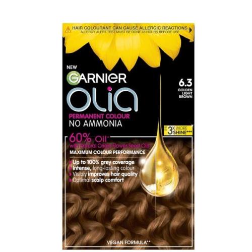 Garnier Olia Permanent Hair Dye (Various Shades) - 6.3 Golden Light Br...