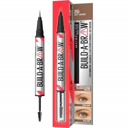 Maybelline Build-A-Brow 2 Easy Steps Eye Brow Pencil and Gel (Various ...