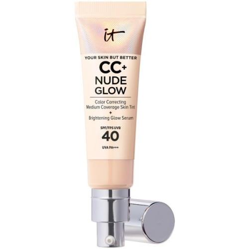 IT Cosmetics CC+ and Nude Glow Lightweight Foundation and Glow Serum w...