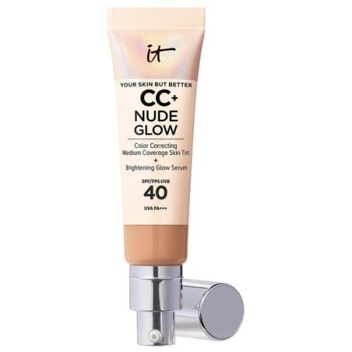 IT Cosmetics CC+ and Nude Glow Lightweight Foundation and Glow Serum w...