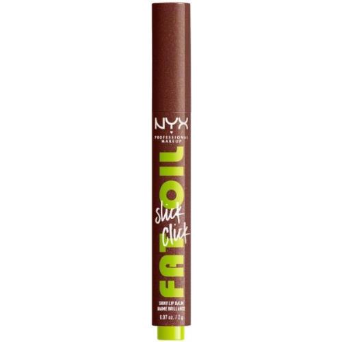 NYX Professional Makeup Fat Oil Slick Click Lip Balm 2ml (Various Shad...