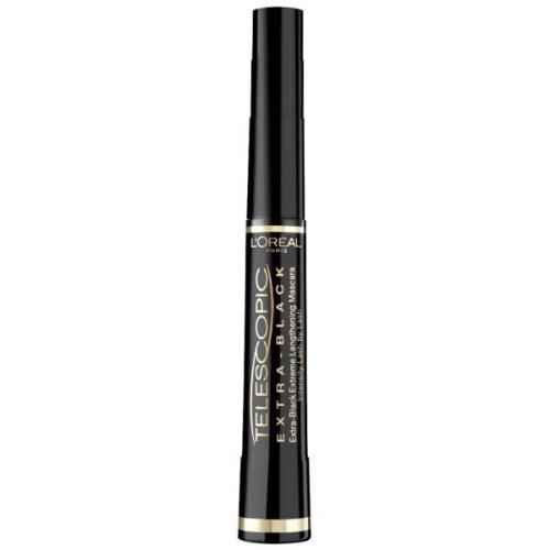 Máscara de pestañas Telescopic Carbon Mascara en negro de L'Oréal Pari...