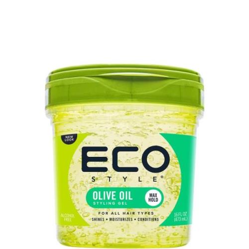 Gel de peinado con aceite de oliva EcoStyle (473 ml)