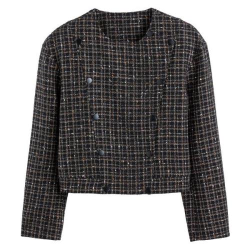 Chaqueta cuadrada de tweed