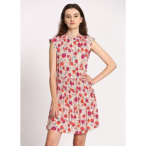 Vestido sin mangas, estampado de fruta