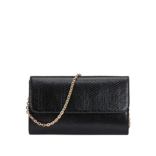 Bolso de hombro con cadena, forma rectangular