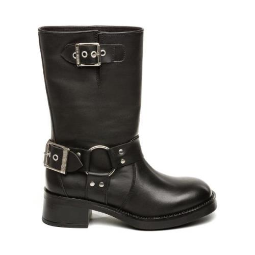 Botas moteras de piel Blessing