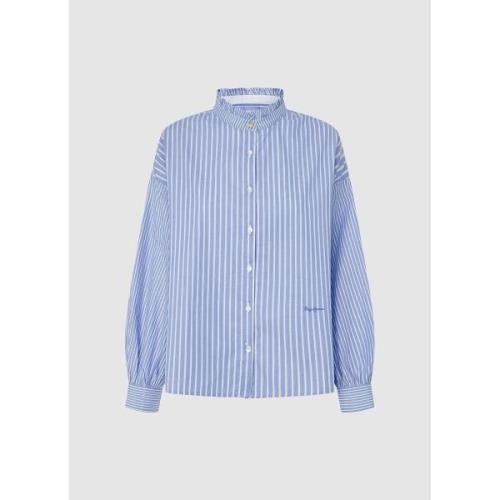 Camisa recta amplia, cuello victoriano PIPERY